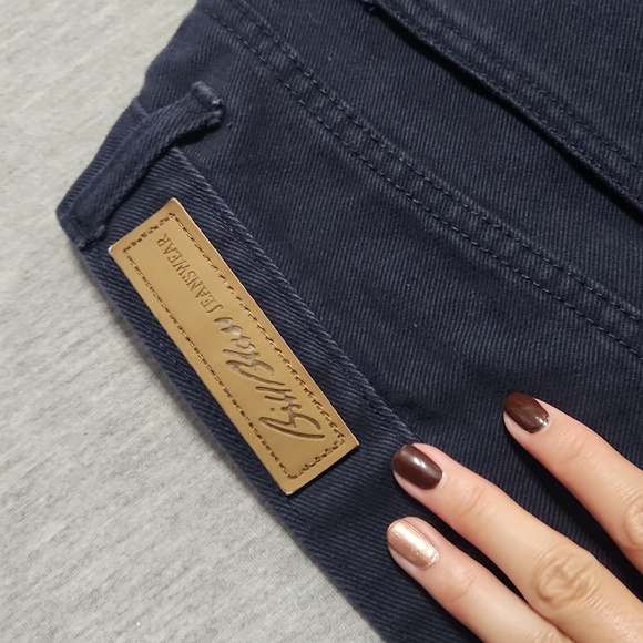 Vintage Bill Blass High Rise Baggy Relaxed Tapered Leg Purple Denim "Mom" Jeans - Picture 9 of 12